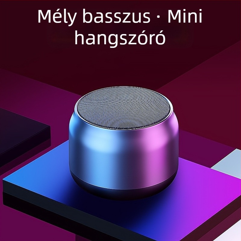 S100 mini Bluetooth hangszóró RGB világítással, Bluetooth 5.0, 100 Hz–20 kHz, 3W, SNR ≥70 dB, beépített akkumulátor