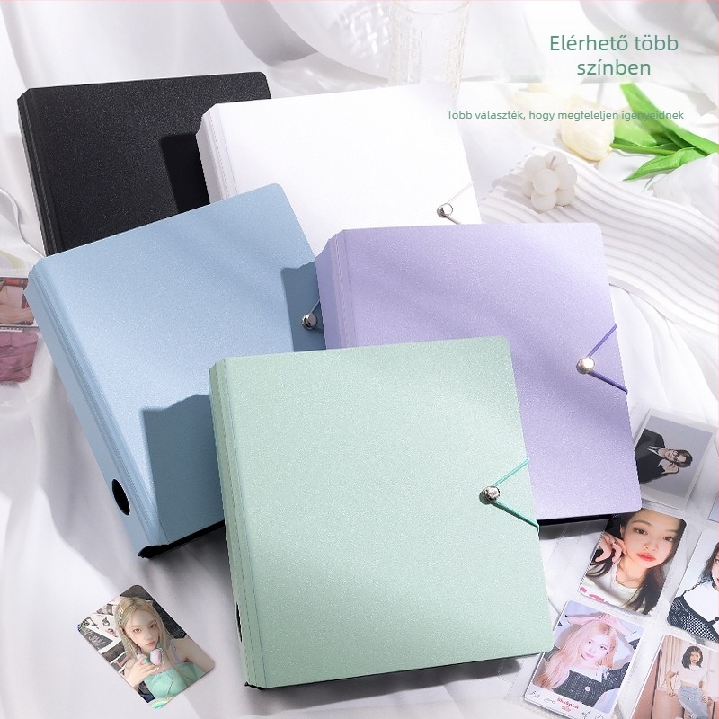 Four Seasons Csillagkártyák gyűjtemény fotóalbum, laza levelek kötés, PP borító, spirálkötés, 50 oldal