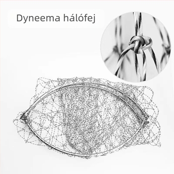 Horgász hálófej - Anyag: Hercules; Hálónyílás átmérője: 40–50 cm; Mélység: 50–60 cm; Nem zsugorodik