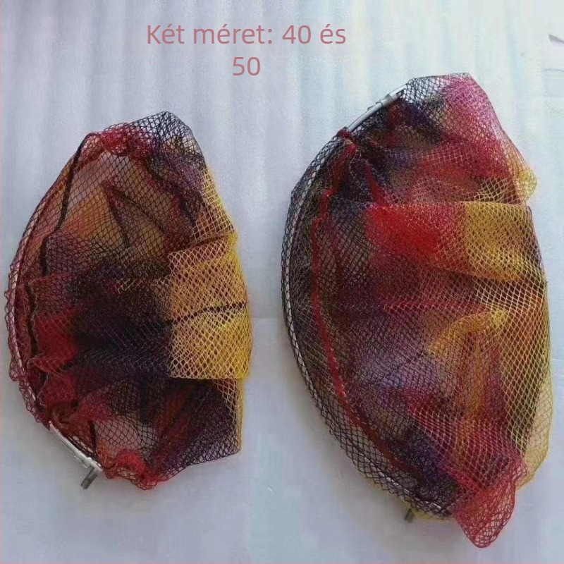 Horgász hálófej - Anyag: Hercules; Hálónyílás átmérője: 40–50 cm; Mélység: 50–60 cm; Nem zsugorodik