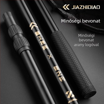 Rozsdamentes acélból készült leesés háló készlet hálófejjel, teleszkópos rúd, 40 cm-es gyűrűátmérő, keskeny szemű háló