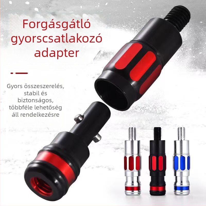 Gyorskioldó anti-rotációs fej hálókhoz, univerzális 8 mm csatlakozó, gyorskapcsoló a hálótámaszhoz, horgászfelszerelés-kiegészítő