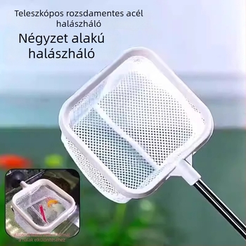 3D finom hálóval ellátott kézi halászháló akváriumi tropikus díszhalak számára, 8 cm átmérő, 6 cm mélység, összecsukható