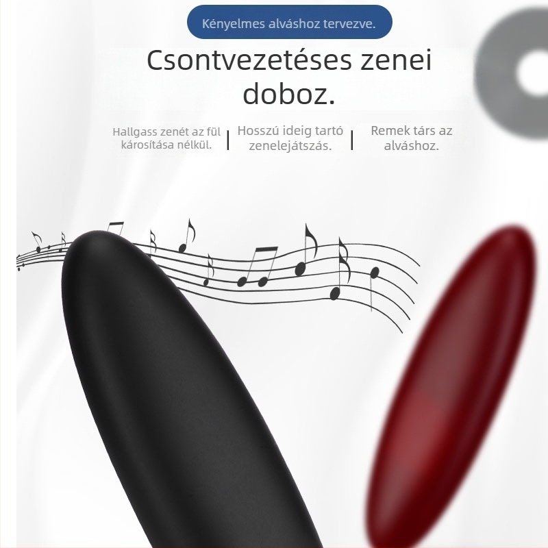 Csontvezetéses alvó párna hangszóró — vezeték nélküli otthoni hangzás, 2 hangszóró, Bluetooth 5.1, 20 Hz–20 kHz, IPX4, beépített 500–800 mAh akkumulátor