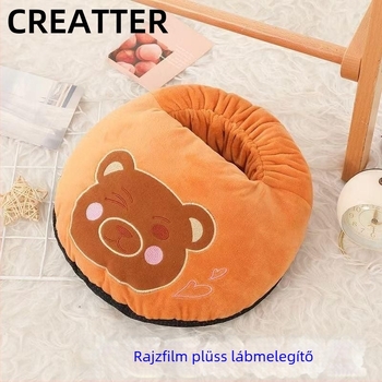 Creater USB lábmelegítő papucs – felső velúr, csúszásmentes talp, uniszex, testreszabható