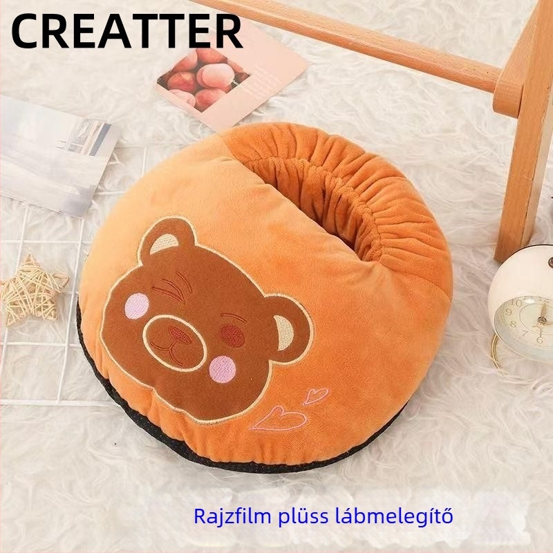 Creater USB lábmelegítő papucs – felső velúr, csúszásmentes talp, uniszex, testreszabható