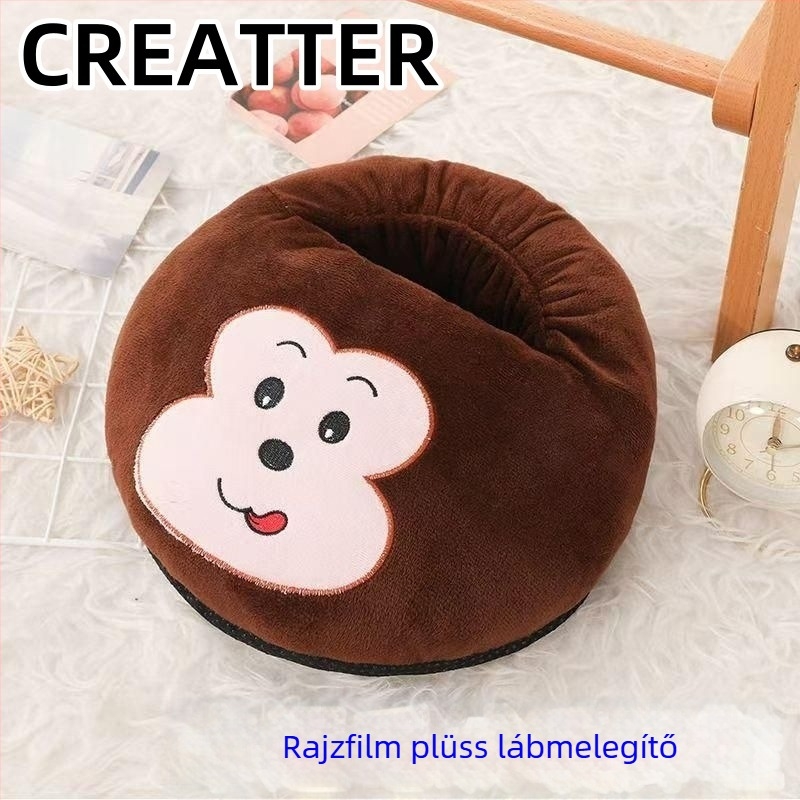 Creater USB lábmelegítő papucs – felső velúr, csúszásmentes talp, uniszex, testreszabható