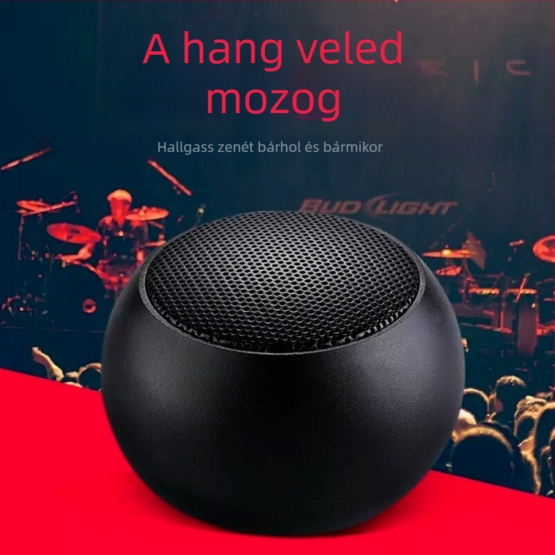 Mini Bluetooth hangszóró 4 hangszóróval, frekvenciasáv 100 Hz–20 kHz, hatótávolság 10 m, beépített 300–500 mAh akkumulátor, fém burkolat
