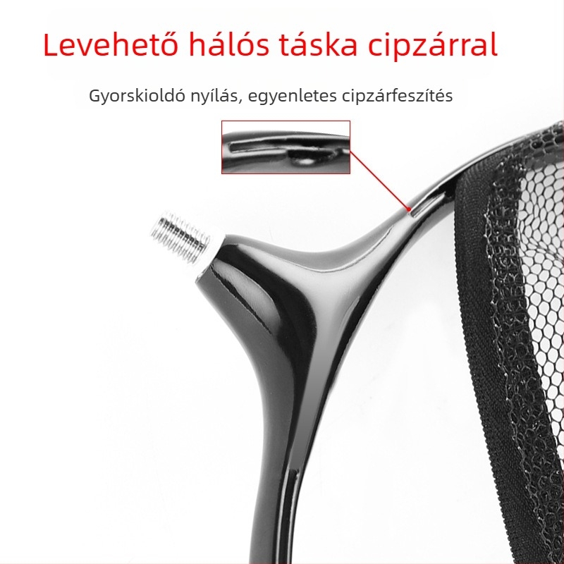Wei Guan titánötvözetből készült horgász hálófej - ultrakönnyű, licencelt magáncímkével, Kínában gyártva