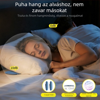 Lexon ultra vékony dizájn: alvás alatti UFO hangszóró Bluetooth zenével és fehér zajjal