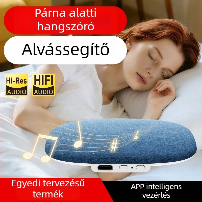 Lexon ultra vékony dizájn: alvás alatti UFO hangszóró Bluetooth zenével és fehér zajjal