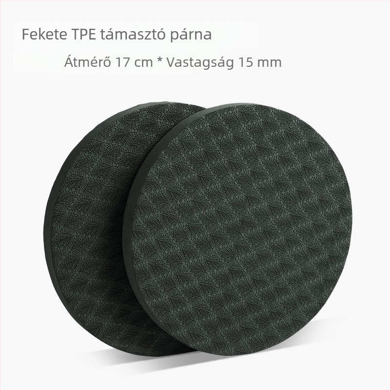 Két darab kisméretű kör alakú térd- és könyökvédő párna, egyensúly matrac és sík támasztó matrac, hordozható jóga matrac kéz-támogatáshoz