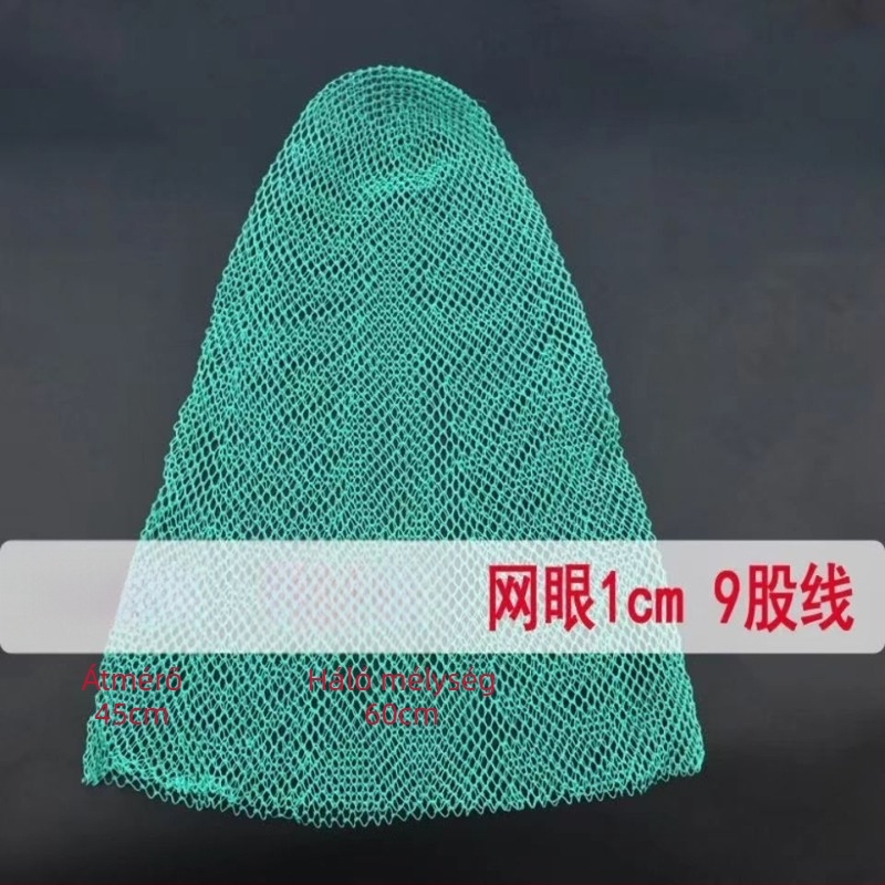 9-szálas gyorsan száradó ragasztóhálózathoz – apró szemű háló garnéla és hal fogására, speciális horgászfelszerelés