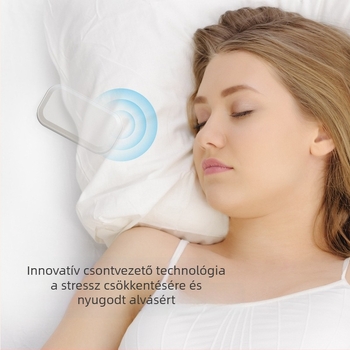 Csontvezetéses Bluetooth hangszóró beépített akkumulátorral, 500–800 mAh, Bluetooth 5.3, frekvenciasáv 30 Hz–15 kHz, IPX1 vízálló