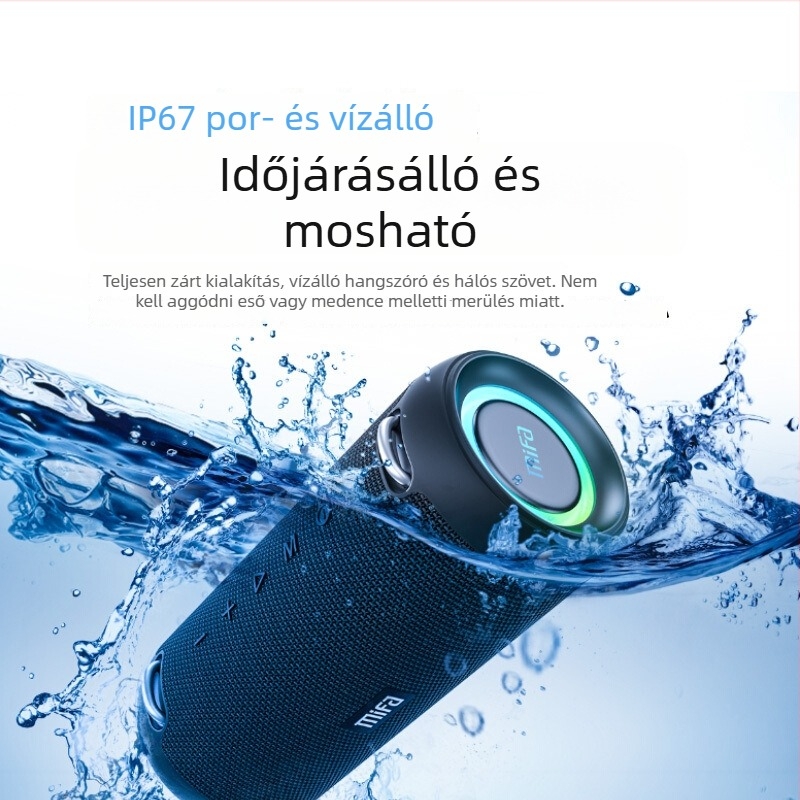 Mifa A90 Kültéri Bluetooth Hangszóró két hangszóróval, 40W, IPX6 vízálló, 6000mAh akkumulátor, Bluetooth 5.3