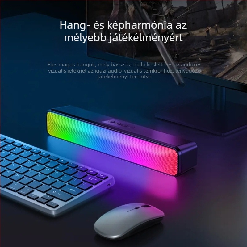 Vezeték nélküli Bluetooth hangszóró, Bluetooth 5.0, 10W kimenet, frekvenciatartomány 35 Hz–16 kHz, beépített 800–1000 mAh akkumulátor, hatótávolság akár 10 m
