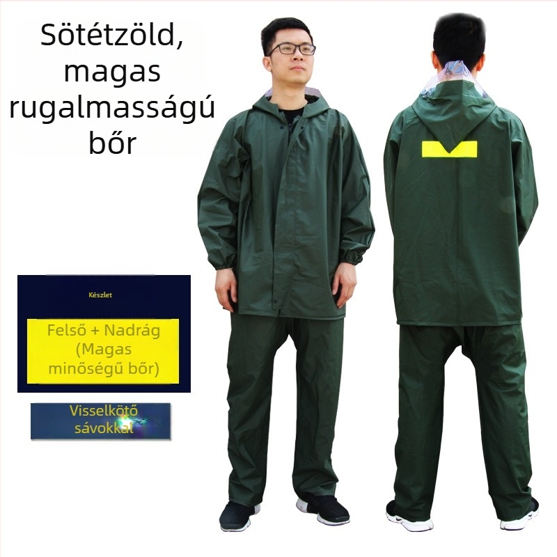 Esőkabát poncsó felnőtteknek, készlet 1 személyre