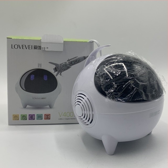 V400 USB 2.0 számítógépes hangfalak, 2-csatornás hangzás, 3,5 mm bemenet, műanyag ház