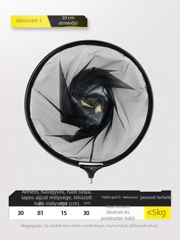 Handing No.1 Összecsukható Gyorsan Száradó Hálófej Anti-Horgokkal, Ragasztott Háló