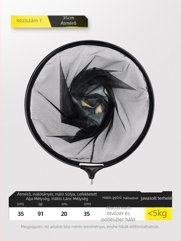 Handing No.1 Összecsukható Gyorsan Száradó Hálófej Anti-Horgokkal, Ragasztott Háló