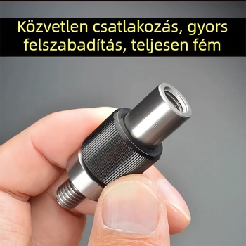 Alumíniumötvözet gyorskioldó hálófej csatlakozó univerzális hálónyélhez, anti-rotációs fej