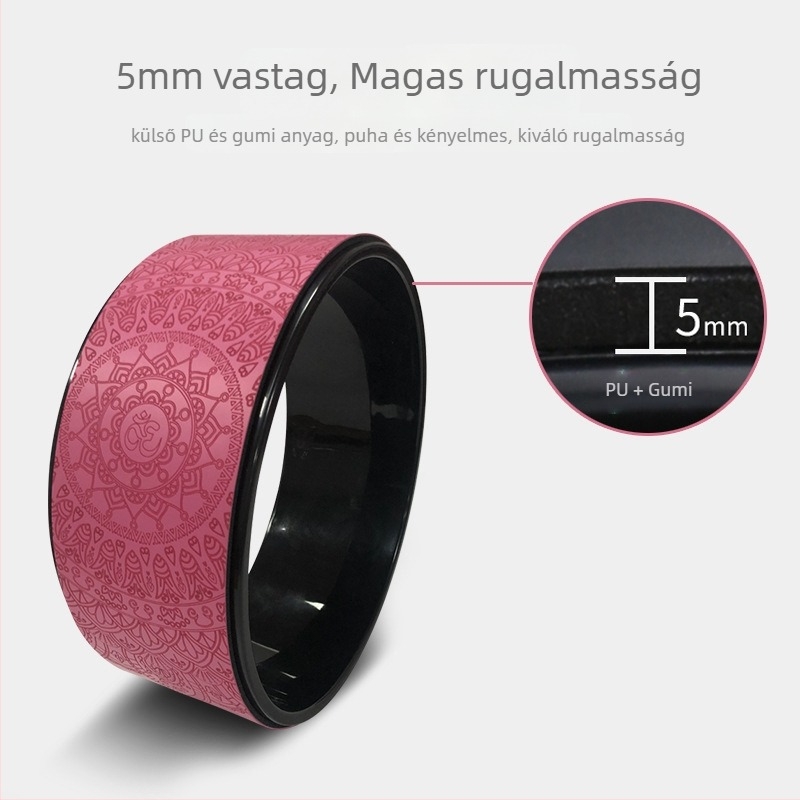 Quantao Jóga Kerék – PU gumi, hátrahajlás és Pilates kör, nyújtó segédeszköz
