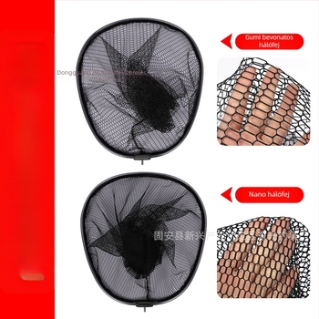 Halászatnál használható hálófej nano ragasztó hálóval, teherbírás 5–30, mélység 52–60 cm