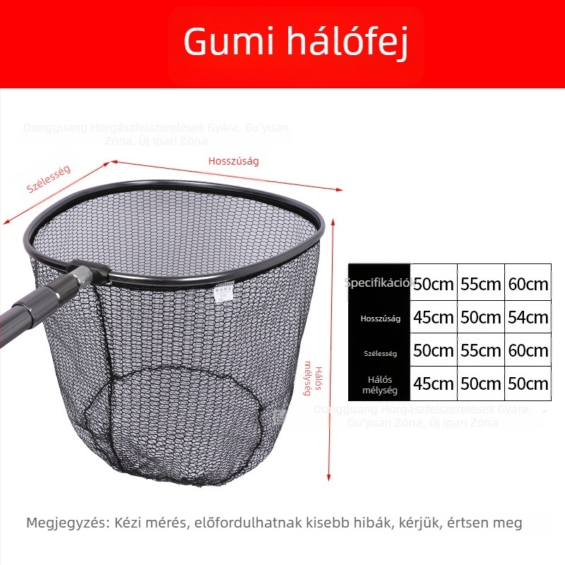 Halászatnál használható hálófej nano ragasztó hálóval, teherbírás 5–30, mélység 52–60 cm