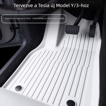 Tesla Model 3 és Model Y padlószőnyeg teljes lefedettséggel, TPES anyag, logó nélkül