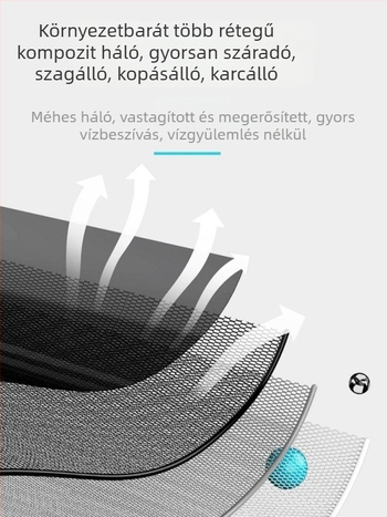 Baon nejlon halőrző háló, hordozható, négyzetes háló, gyorsan száradó