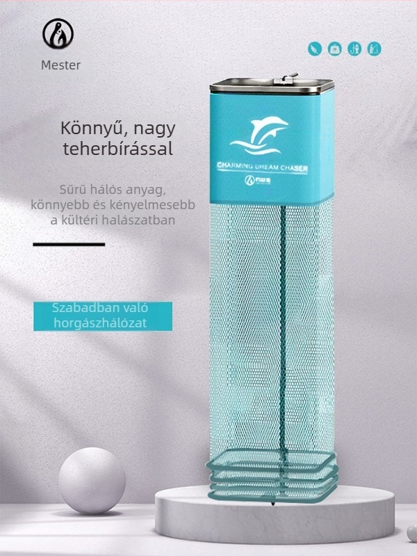 Baon nejlon halőrző háló, hordozható, négyzetes háló, gyorsan száradó