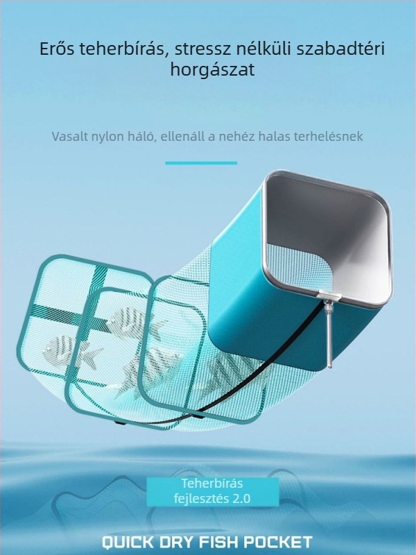 Baon nejlon halőrző háló, hordozható, négyzetes háló, gyorsan száradó