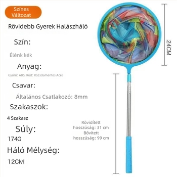 Runshuo Gyermekeknek szóló összecsukható halászháló, kis halakra, garnéla, pillangók és dragonflies fogására