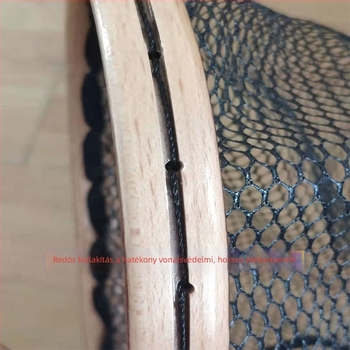 Hordozható halszemháló kis halakhoz, finom szemmel — karbon anyag, alkalmas folyó- és fly fishingre