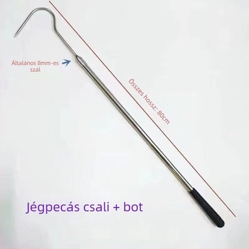 Ice Fishing Skimmer Head, Rozsdamentes acél, Jégbontó, Horgászfelszerelés