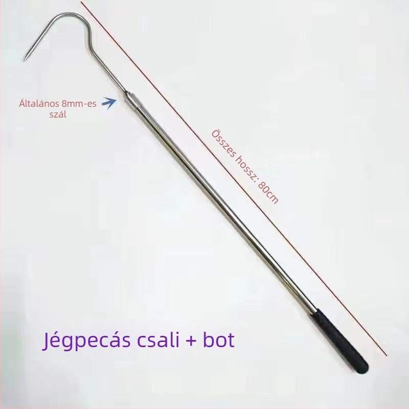 Ice Fishing Skimmer Head, Rozsdamentes acél, Jégbontó, Horgászfelszerelés