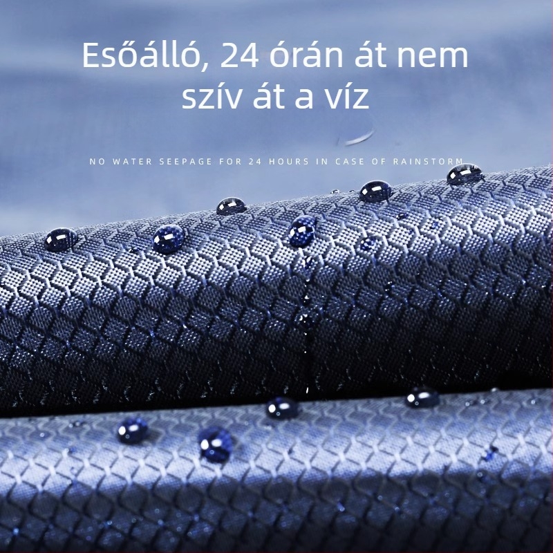 Két személyes esőponcsó motorkerékpárhoz/elektromos autóhoz, hosszú, Oxford anyag, PVC vízálló réteg, logó nyomtatás