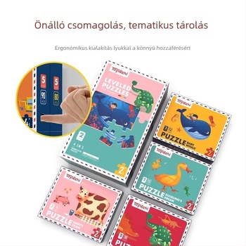 Gyerekeknek fejlett puzzle – papíralapú sík kirakó 4–6 éveseknek, márka Le zhi goes by me