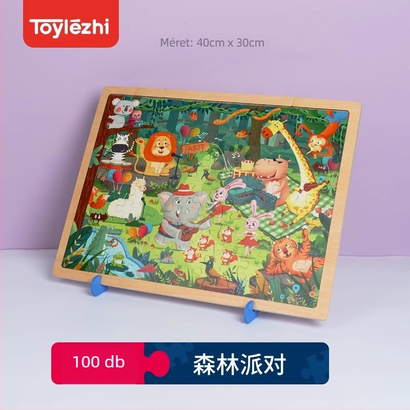 Gyerekeknek fejlett puzzle – papíralapú sík kirakó 4–6 éveseknek, márka Le zhi goes by me