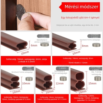 Ajtó- és ablakrés tömítőszalag – Owen márka, öntapadós, magas hőállóságú, kopásálló, korrózióálló