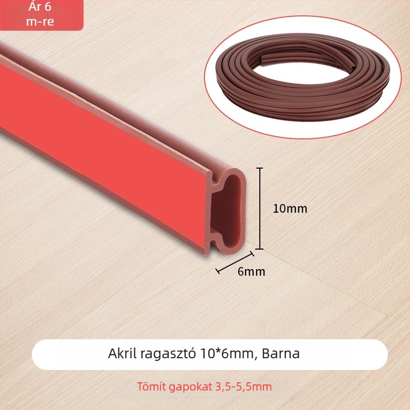 Ajtó- és ablakrés tömítőszalag – Owen márka, öntapadós, magas hőállóságú, kopásálló, korrózióálló