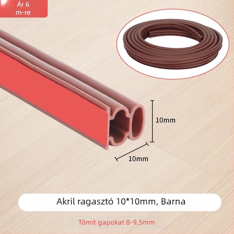 Ajtó- és ablakrés tömítőszalag – Owen márka, öntapadós, magas hőállóságú, kopásálló, korrózióálló