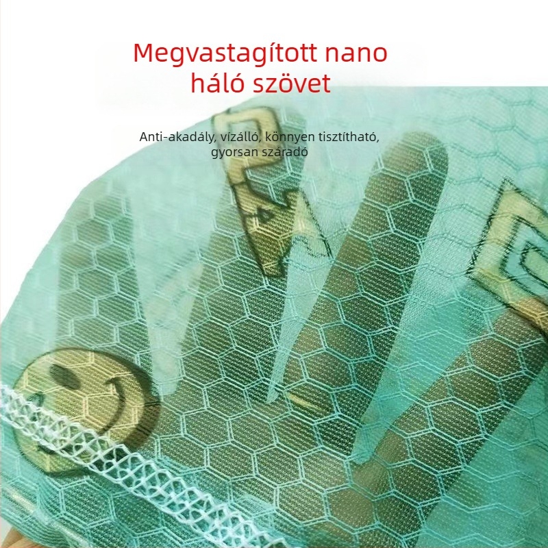 Leech net alumínium ötvözet fejjel és rozsdamentes acél rúddal, mélyített hálózseb, mélység 30