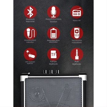 Bluetooth hangszóró Q70bt — hordozható, nagy teljesítményű, memóriakártya és USB bemenettel, kültéri használatra (SNR ≥75 dB)