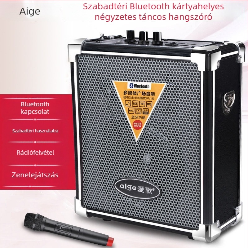 Bluetooth hangszóró Q70bt — hordozható, nagy teljesítményű, memóriakártya és USB bemenettel, kültéri használatra (SNR ≥75 dB)