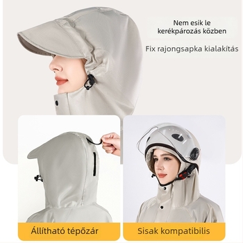 Egyrészes esőköpeny motorkerékpárokhoz és elektromos járművekhez, vastag Oxford anyag, PVC ragasztó vízálló réteg, felnőtteknek