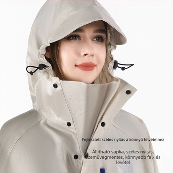 Egyrészes esőköpeny motorkerékpárokhoz és elektromos járművekhez, vastag Oxford anyag, PVC ragasztó vízálló réteg, felnőtteknek