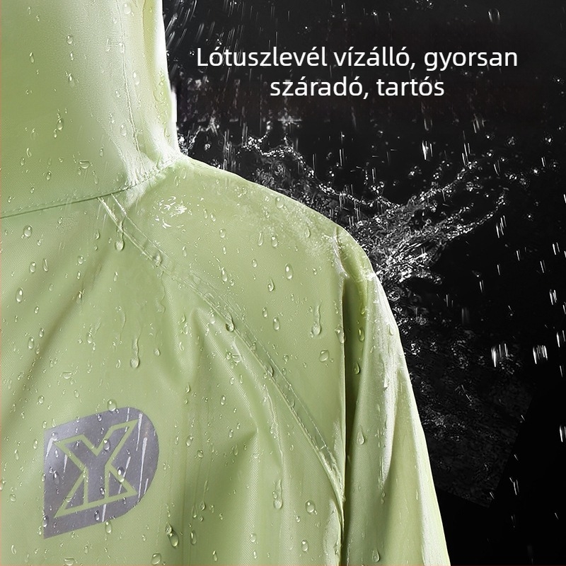 Egyrészes esőköpeny motorkerékpárokhoz és elektromos járművekhez, vastag Oxford anyag, PVC ragasztó vízálló réteg, felnőtteknek