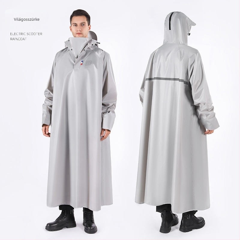 Egyrészes esőköpeny motorkerékpárokhoz és elektromos járművekhez, vastag Oxford anyag, PVC ragasztó vízálló réteg, felnőtteknek
