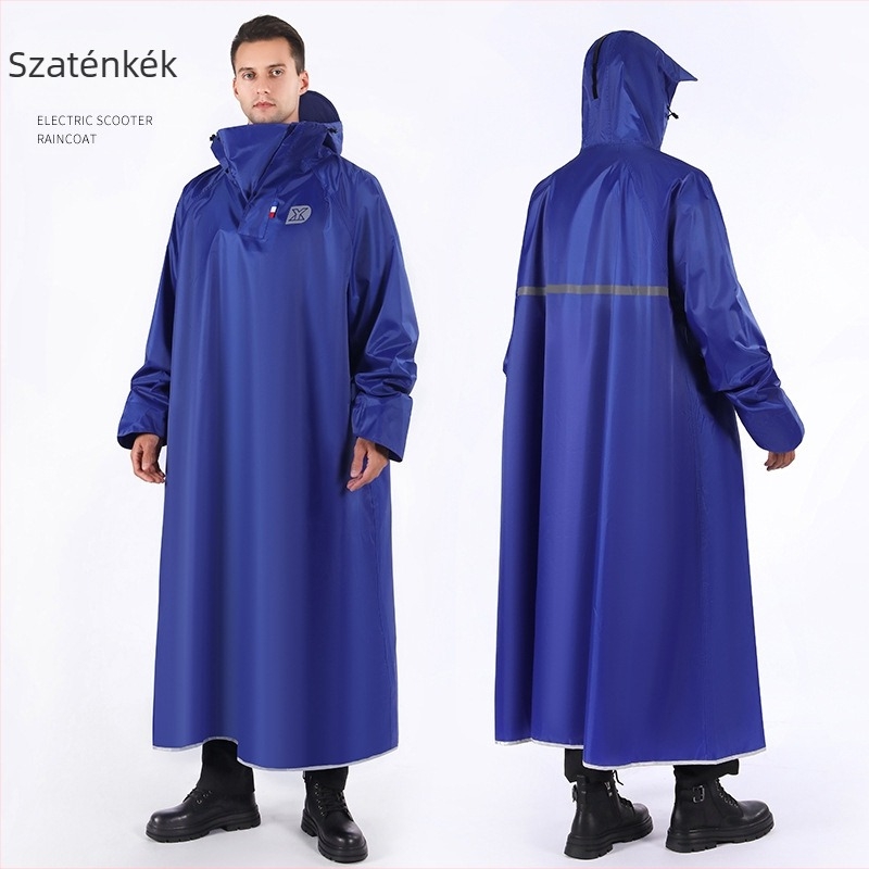 Egyrészes esőköpeny motorkerékpárokhoz és elektromos járművekhez, vastag Oxford anyag, PVC ragasztó vízálló réteg, felnőtteknek